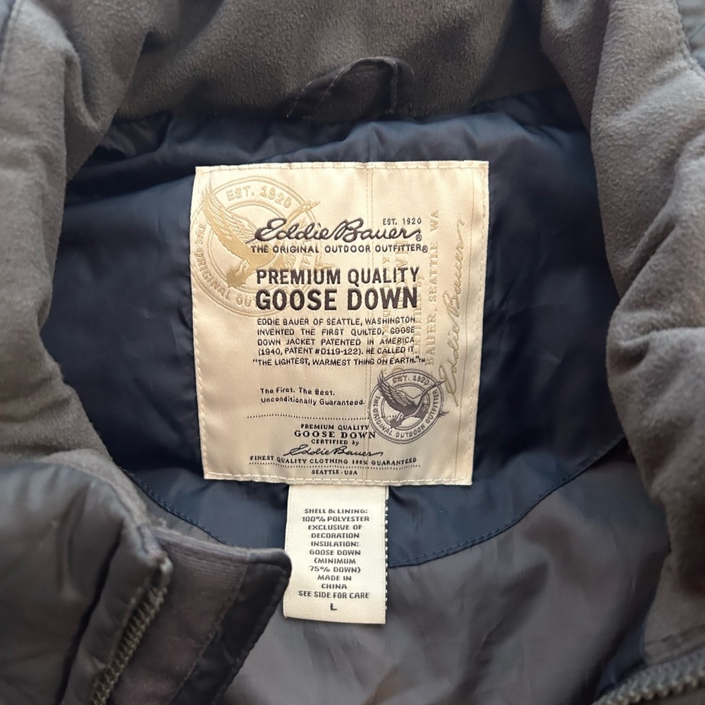 Eddie Bauer Goose Down Puffer Ski Vest - Gem